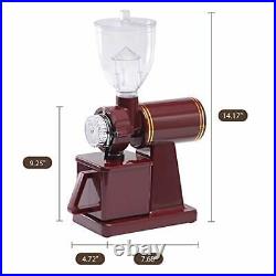 Burr Coffee Grinders, Professional Electric Coffee Grinder, Large Red