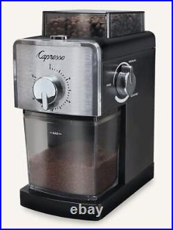 Burr Grinder Black Plastic Automatically bean coffee 10Hx8Lx6W