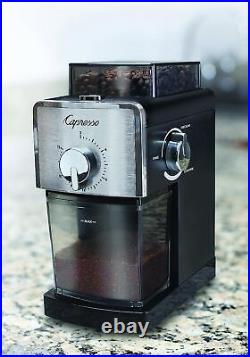 Burr Grinder Black Plastic Automatically bean coffee 10Hx8Lx6W