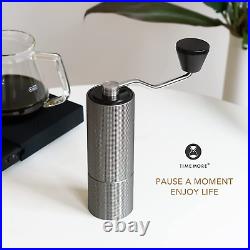 C2 Hand Coffee Grinder, Stainless Steel Burr Manual Coffee Grinder for Espresso