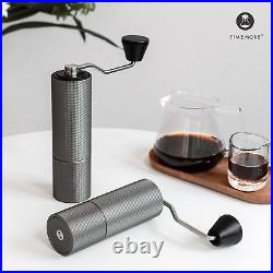 C2 Max Hand Coffee Grinder, Stainless Steel Burr Manual Coffee Grinder for Espre