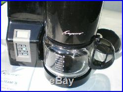 CAPRESSO 453 CoffeeTEAM S 10C DIGITAL COFFEE MAKER/ BURR GRINDER COMBO