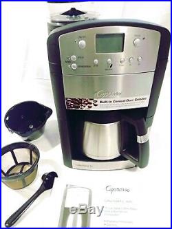 Capresso 465 Coffee team TS 10 Cup Coffee maker Conical Burr Grinder Thermal