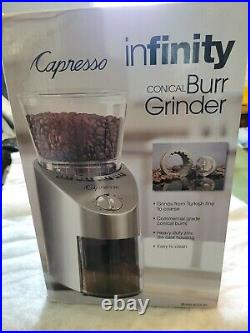 Capresso 565.05 Infinity Conical Burr Grinder Stainless Steel