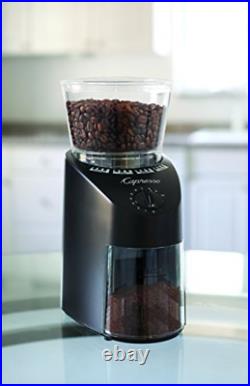 Capresso Infinity Conical Burr Grinder, Black 8.8 oz