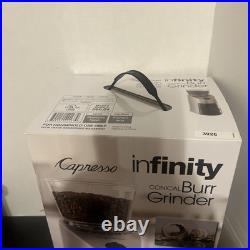 Capresso Infinity Conical Burr Grinder Stainless Finish Capresso Infinity Conical Burr Grinder Stainless Finish