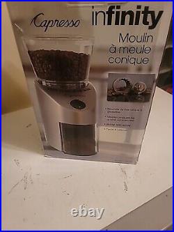 Capresso Infinity Conical Burr Grinder Stainless Finish