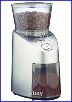 Capresso Metal Die-Cast Housing Conical Burr Coffee Grinder