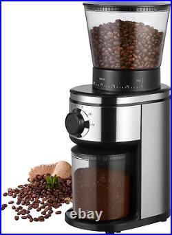 Coffee Bean Burr Grinder Electric, Burr Mill Conical Coffee Grinder, Coffee Grin
