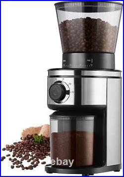 Coffee Bean Burr Grinder Electric Burr Mill Conical Coffee Grinder For 2-12 Cups