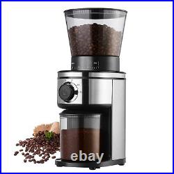 Coffee Bean Burr Grinder Electric, Burr Mill Conical Coffee Grinder With 30 A