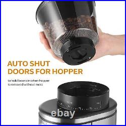 Coffee Bean Burr Grinder Electric, Burr Mill Conical Coffee Grinder With 30 A