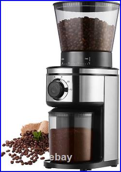 Coffee Bean Burr Grinder Electric, Burr Mill Conical Coffee Grinder with 30 Adju Coffee Bean Burr Grinder Electric, Burr Mill Conical Coffee Grinder with 30 Adju