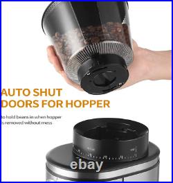 Coffee Bean Burr Grinder Electric, Burr Mill Conical Coffee Grinder with 30 Adju Coffee Bean Burr Grinder Electric, Burr Mill Conical Coffee Grinder with 30 Adju