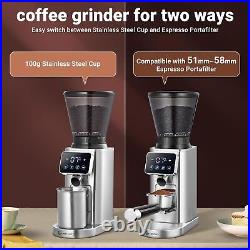 Coffee Bean Grinder for Home Use with Precise Grind. AMZCHEF Coffee Grinder