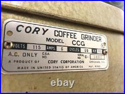 Coffee Grinder/ CORY CCG Coffee Bean Grinder / 120V
