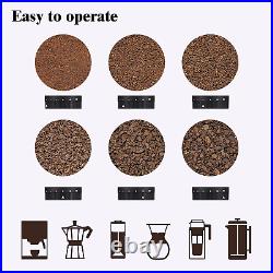 Coffee Grinder Conical Ceramic Burr Portable Electric Slowly Grinding as Manual