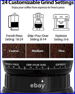 Coffee Grinder Electric, Burr Coffee Grinder, Stainless Steel Electric Coffee Bea