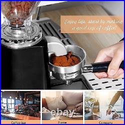 Coffee Grinder Electric Flat Burr Grinding Machine Automatic Mill 35Oz Coffee Be