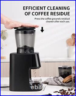 Coffee Grinder with Precision Electronic Timer Conical Burr Electric Coffee