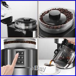 Coffee Maker with Built-In Burr Coffee Grinder Programmalbe Drip Coffee Machine