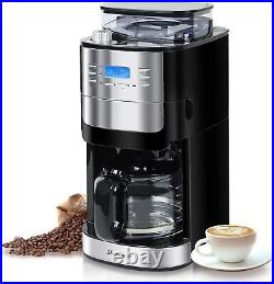 Coffee Maker with Burr Grinder Built-In Pr. 12 Cup Coffee Grinder and Maker