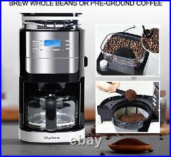 Coffee Maker with Burr Grinder Built-In Pr. 12 Cup Coffee Grinder and Maker