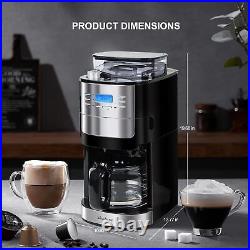 Coffee Maker with Burr Grinder Built-In Pr. 12 Cup Coffee Grinder and Maker