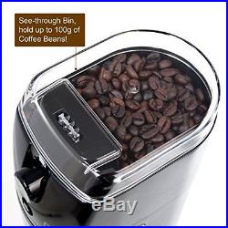 Commercial Electric Grinder Auto Coffee Espresso Burr Mill Bean 17 Grind Size