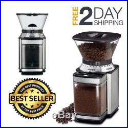 Commercial Electric Grinder Auto Coffee Tea Espresso Burr Mill Bean Grind Home