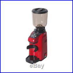 Commercial Espresso Coffee Grinder Burr Mill Machine Red 500g Burr Grinder
