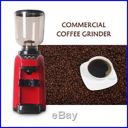 Commercial Espresso Coffee Grinder Burr Mill Machine Red 500g Burr Grinder