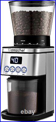 Conical Burr Coffee Grinder 30 Precise Coffee Grinder withLED Screen 150 Watts