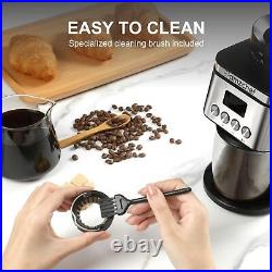 Conical Burr Coffee Grinder 30 Precise Coffee Grinder withLED Screen 150 Watts