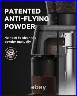 Conical Burr Coffee Grinder 30 Precise, Coffee Grinder with LED Screen & Anti Conical Burr Coffee Grinder 30 Precise, Coffee Grinder with LED Screen & Anti