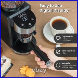 Conical Burr Coffee Grinder, Adjustable Burr Mill with 35 Precise Grind Setti Conical Burr Coffee Grinder, Adjustable Burr Mill with 35 Precise Grind Setti