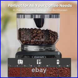 Conical Burr Coffee Grinder, Adjustable Burr Mill with 35 Precise Grind Setti Conical Burr Coffee Grinder, Adjustable Burr Mill with 35 Precise Grind Setti