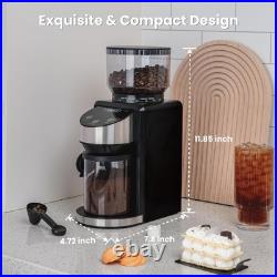 Conical Burr Coffee Grinder, Adjustable Burr Mill with 35 Precise Grind Setti Conical Burr Coffee Grinder, Adjustable Burr Mill with 35 Precise Grind Setti