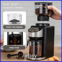 Conical Burr Coffee Grinder, Adjustable Burr Mill with 35 Precise Grind Setti Conical Burr Coffee Grinder, Adjustable Burr Mill with 35 Precise Grind Setti