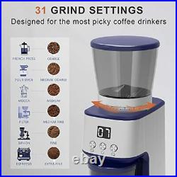 Conical Burr Coffee Grinder Automatic Coffee Grinder 31 Grind Settings Burr