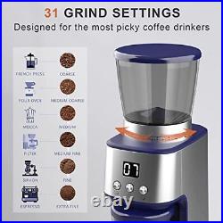 Conical Burr Coffee Grinder Automatic Coffee Grinder 31 Grind Settings Burr C