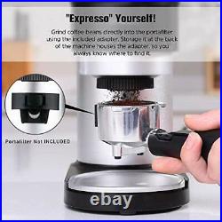 Conical Burr Coffee Grinder, ENZOO Electric Coffee Bean Grinder with (Black)