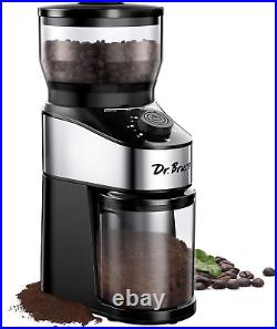 Conical Burr Coffee Grinder, Electrical Coffee Mill with Precise Grind Setting