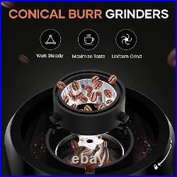 Conical Burr Coffee Grinder Electrical Coffee Mill with Precise Grind Setting
