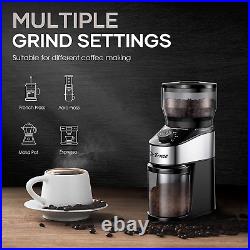 Conical Burr Coffee Grinder Electrical Coffee Mill with Precise Grind Setting