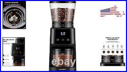 Conical Burr Coffee Grinder Precise Grinding Settings LCD Display Easy to