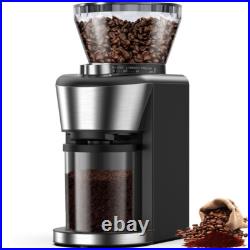 Conical Burr Coffee Grinder with 35-Position for 2-12 Cup, Anti-Static, Double P
