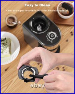 Conical Burr Coffee Grinder with 35-Position for 2-12 Cup, Anti-Static, Double P