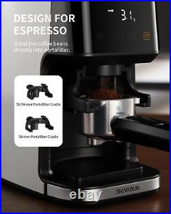 Conical Burr Espresso Coffee Grinder Electric withPrecision Timer 2.0Touchscreen