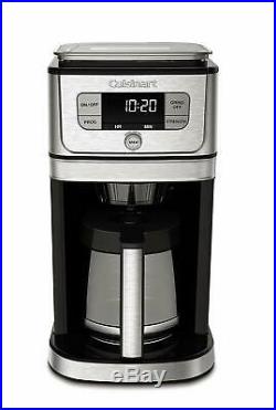 Cuisinart Automatic Burr Mill Coffee Grinder and Maker 12-Cup Black/Stainles
